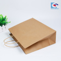 Chinese suppliers custom size cheap brown kraft paper bags